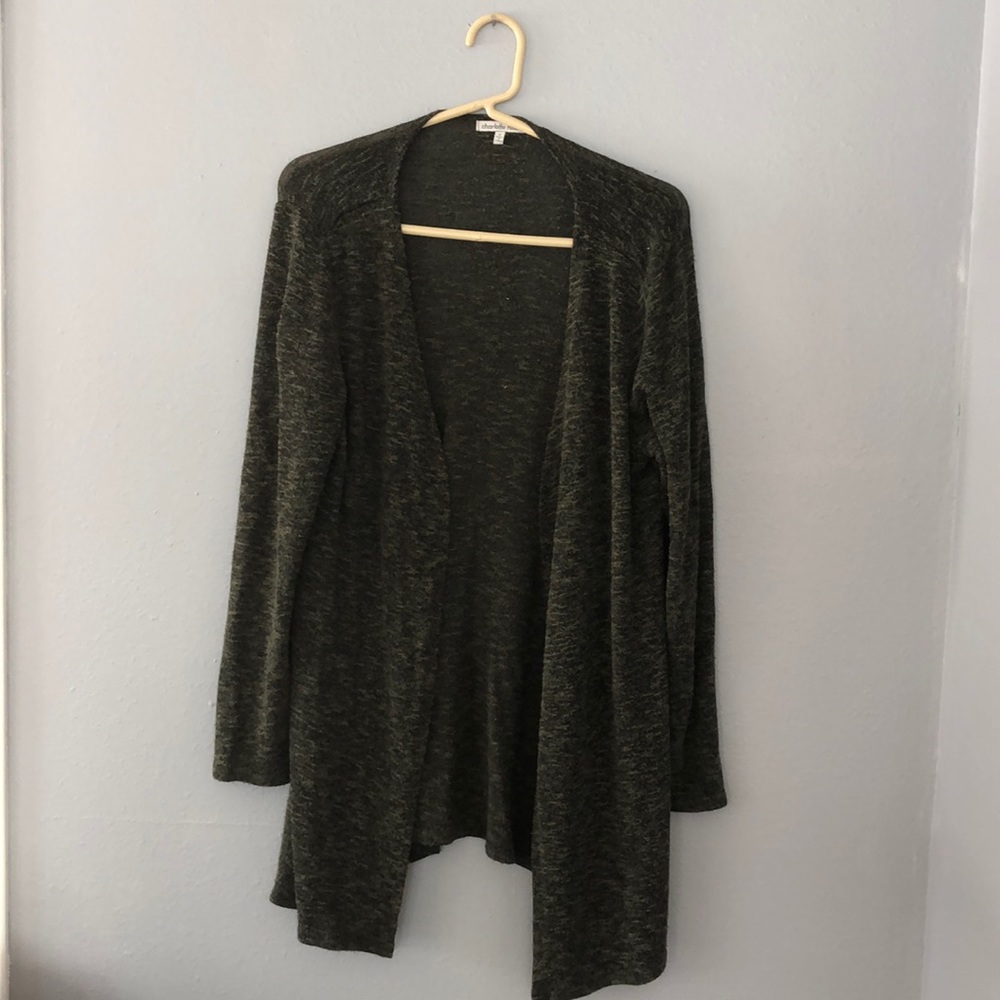 Cardigan Green / black Charlotte Russe Medium